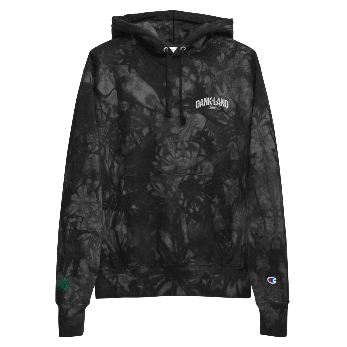 DLC V1 Embroidery Champion tie-dye hoodie