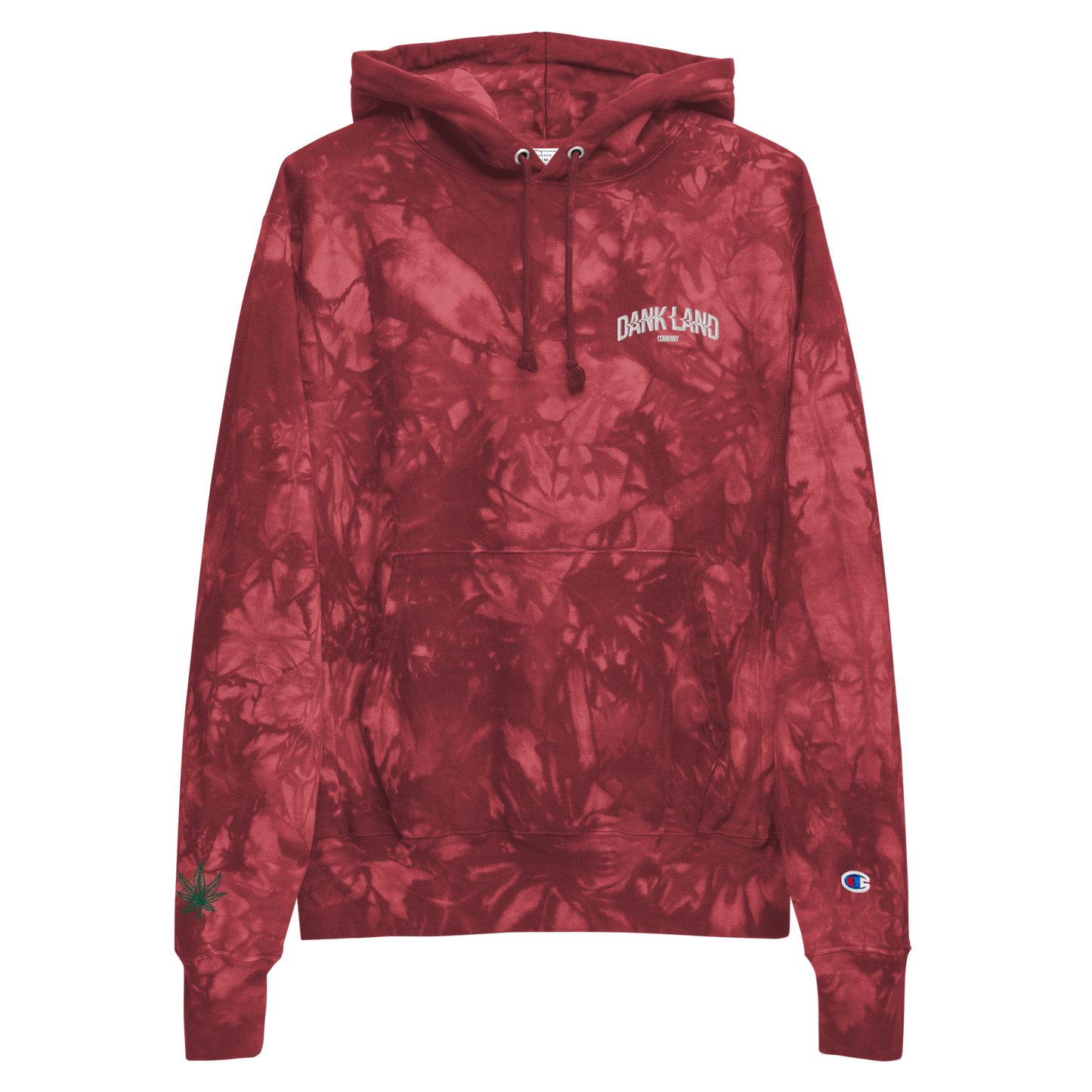 DLC V1 Embroidery Champion tie-dye hoodie