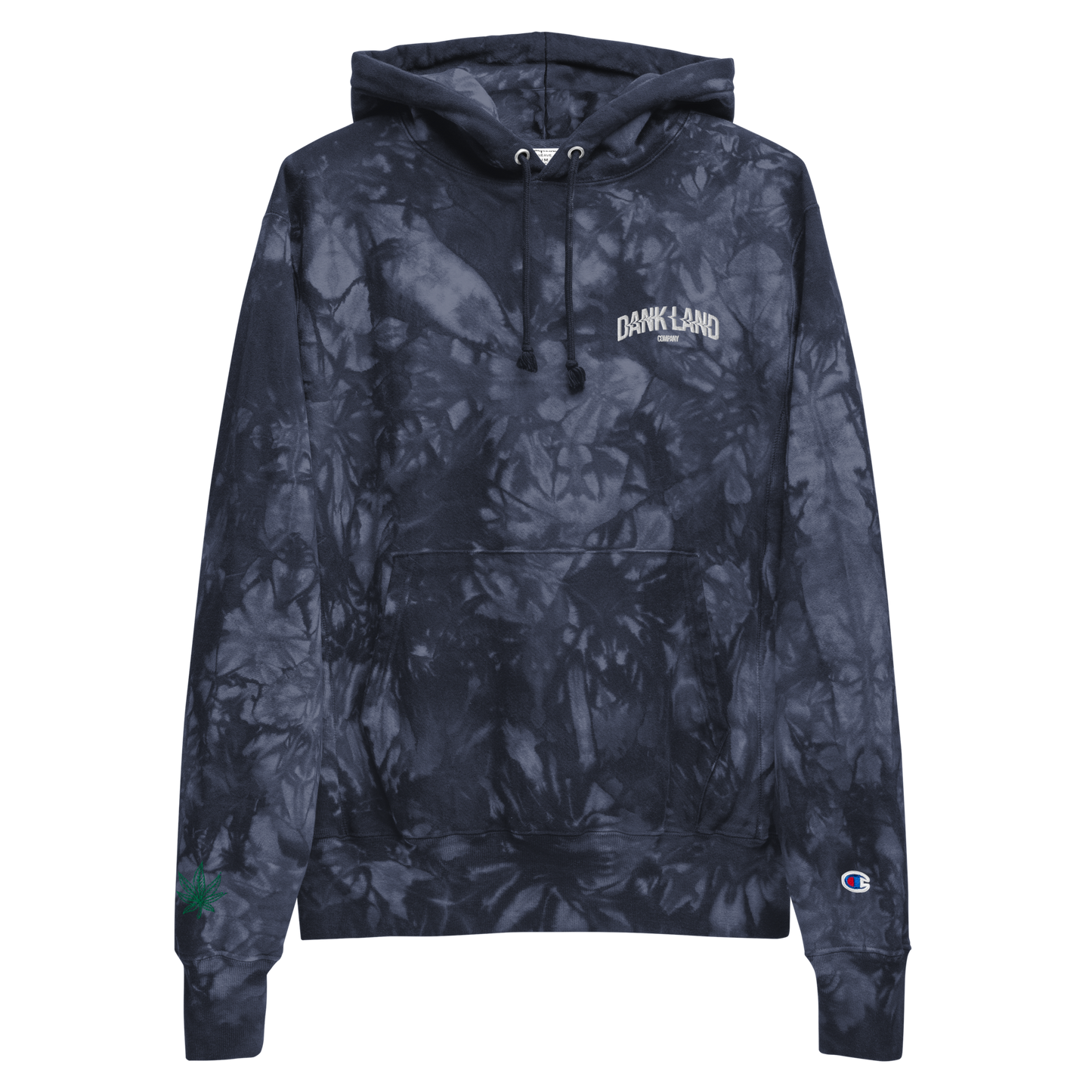 DLC V1 Embroidery Champion tie-dye hoodie